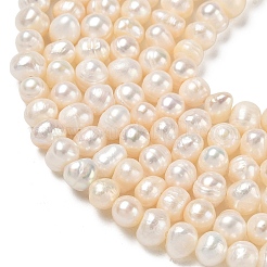 Natural Cultured Freshwater Pearl Beads Strands&nbsp;PA-CBAC463-13