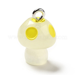 Spray Painted Luminous Resin Pendants&nbsp;RESI-A017-05H