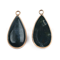 Natural Moss Agate Pendants&nbsp;X-G-S344-51B