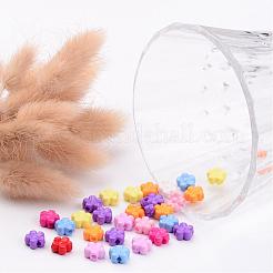 Solid Color Acrylic Beads&nbsp;X-SACR-R807-M