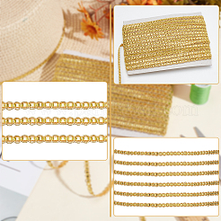 Polyester S Shaped Lace Ribbon&nbsp;OCOR-WH0046-95A