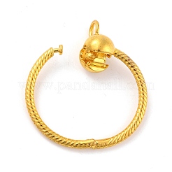 Openable Snake Chain Shape Brass Pendants&nbsp;KK-I685-02G