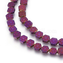 Electroplated Non-magnetic Synthetic Hematite Beads Strands&nbsp;G-P392-G