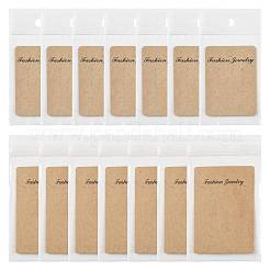200Pcs 2 Styles Rectangle Cardboard Paper Earring Display Cards&nbsp;CDIS-FS0001-28