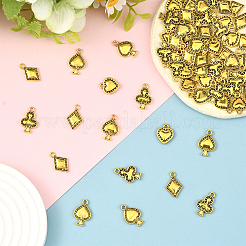 72Pcs 4 Styles Tibetan Style Alloy Pendants&nbsp;FIND-SC0019-40AG