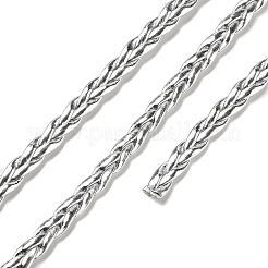 3-Ply PU Leather Braided Cord&nbsp;OCOR-Q059-01O