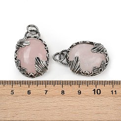 Natural Rose Quartz Pendants&nbsp;G-Z101-02AS-10