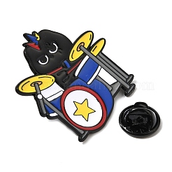 Musician Cat Enamel Pins&nbsp;JEWB-K037-01C-EB