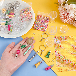 DIY Mini Sundae Cups Keychain Making Kit&nbsp;DIY-OC0011-48