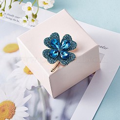 Cubic Zirconia Clover Brooch Pin&nbsp;JBR105E