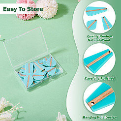 20Pcs 10 Styles Opaque Resin & Wood Pendants Sets&nbsp;RESI-TA0004-63A