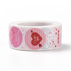 Valentine's Day Round Paper Stickers&nbsp;DIY-I107-03A