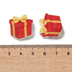 Christmas Theme Schima Wood Beads&nbsp;WOOD-F018-04