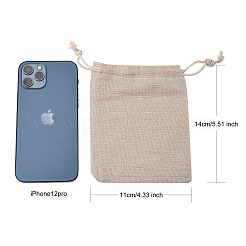 Cotton Packing Pouches Drawstring Bags&nbsp;ABAG-R011-12x15