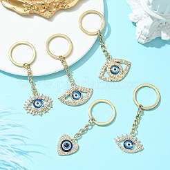 Alloy Rhinestone Keychain&nbsp;KEYC-YW00190-01