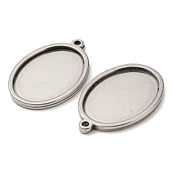 Non-Tarnish 201 Stainless Steel Pendant Cabochon Settings&nbsp;STAS-F296-05B-P