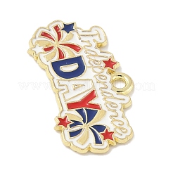 Independence Day Alloy Enamel Pandants&nbsp;LS-FIND-M083-05I-G