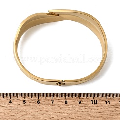 304 Stainless Steel Hinged Bangles&nbsp;BJEW-D408-12G