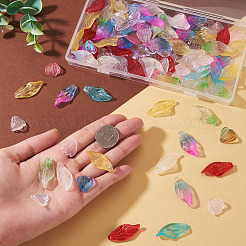 120Pcs 2 Styles Transparent Glass Pendants&nbsp;GGLA-TA0004-02