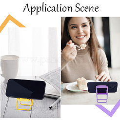 8Pcs 4 Colors Cute Mini Chair Shape Cell Phone Stand&nbsp;AJEW-CP0007-15