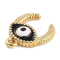 Golden Brass Enamel Pendants&nbsp;KK-P197-11C-G
