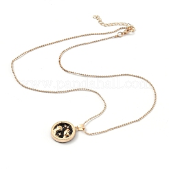 Alloy Rhinestone Pendant Necklaces&nbsp;NJEW-H306-A07-G
