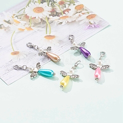Imitation Pearl Acrylic Pendants&nbsp;HJEW-JM00423