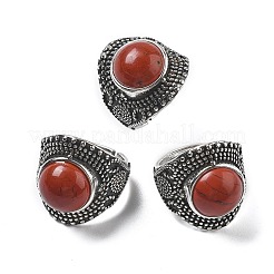 Natural Red Jasper Adjustable Rings&nbsp;RJEW-I108-03AS-06