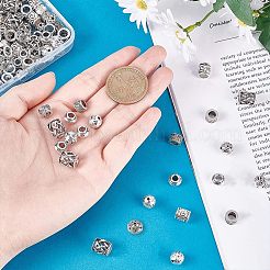 120Pcs 6 Style Tibetan Style Alloy Beads&nbsp;TIBE-NB0001-21