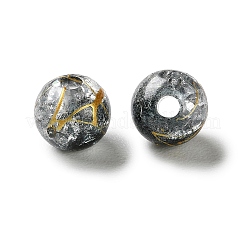 Transparent Crackle Acrylic Beads&nbsp;DACR-D300-01D-8mm