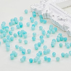 DIY Natural Amazonite Round Beaded Stretch Bracelet Making Kit&nbsp;G-FI0001-13