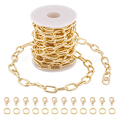 DIY Aluminium Paperclip Chains Bracelets/Necklaces Making Kit&nbsp;DIY-TA0012-92