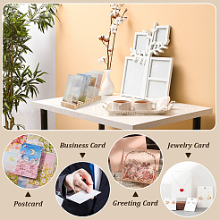 2Pcs Rectangle Wooden Card Slotted Display Stands&nbsp;AJEW-FG0005-78
