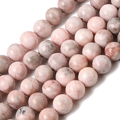 Natural Zebra Jasper Round Bead Strands&nbsp;X-G-E334-8mm-11