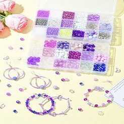 DIY Glass Beads Earring Making Kits&nbsp;DIY-YW0011-30