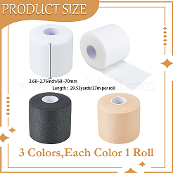 3 Rolls 3 Colors Sponge Tennis Racket Shock Absorber Film&nbsp;OCOR-GF0005-76