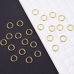 Brass Open Jump Rings&nbsp;KK-PH0006-8mm-G