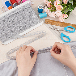 Filigree Corrugated Lace Ribbon&nbsp;OCOR-WH0080-66B-01