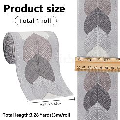3M Polyester Jacquard Leaf Ribbon for Garment Accessories&nbsp;OCOR-CY0002-12D