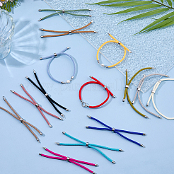 14Pcs 14 Colors Nylon Twisted Cord Bracelets&nbsp;MAK-DC0001-02