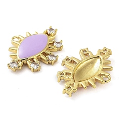 Brass Brass Micro Pave Cubic Zirconia Pendants&nbsp;KK-F871-19G