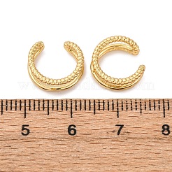 Two-layer C-Shaped Brass Cuff Earrings&nbsp;EJEW-G445-01G
