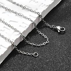 Tarnish Resistant 304 Stainless Steel Women Chain Necklaces&nbsp;X-NJEW-C079-01C