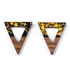 Opaque Resin & Walnut Wood Pendants&nbsp;RESI-TAC0021-68