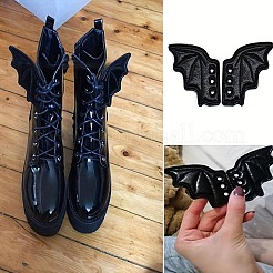 2 Pairs Halloween Imitation Leather Shoe Buckle for DIY Shoe Accessory&nbsp;AJEW-DJ0004-50