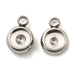 Non-Tarnish 201 Stainless Steel Pendant Rhinestone Settings&nbsp;STAS-G311-02P