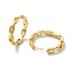 Rack Plating Brass Cable Chain Shape Hoop Earrings for Women&nbsp;EJEW-C027-05G
