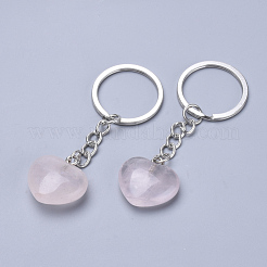 Natural Rose Quartz Keychain&nbsp;KEYC-S253-09