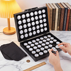 Rectangle Black Aluminum Alloy Organizer Handled Boxes&nbsp;CON-WH0089-254A
