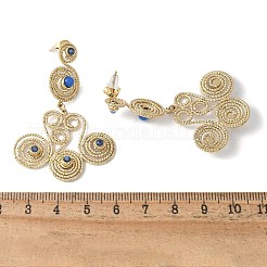 Vortex Spiral 304 Stainless Steel Dangle Stud Earrings&nbsp;EJEW-Q028-01A-G